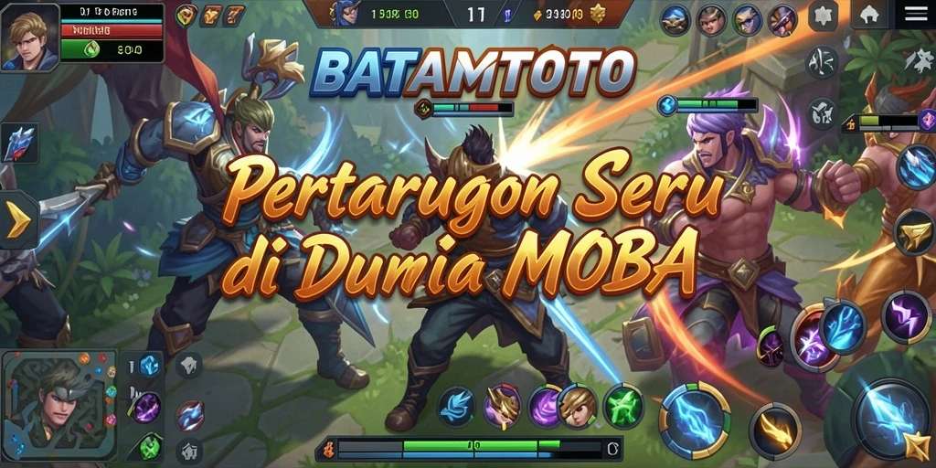 Gameplay seru dari BATAMTOTO dalam pertempuran MOBA penuh aksi.