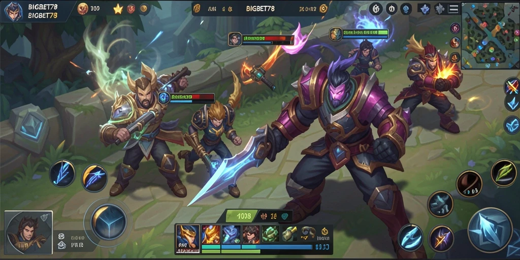 Screenshot gameplay menampilkan pertempuran seru dalam BIGBET78.