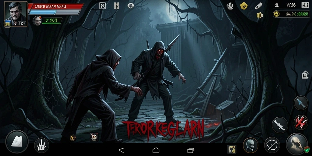 Gameplay MPO08 yang mencekam di lokasi angker.