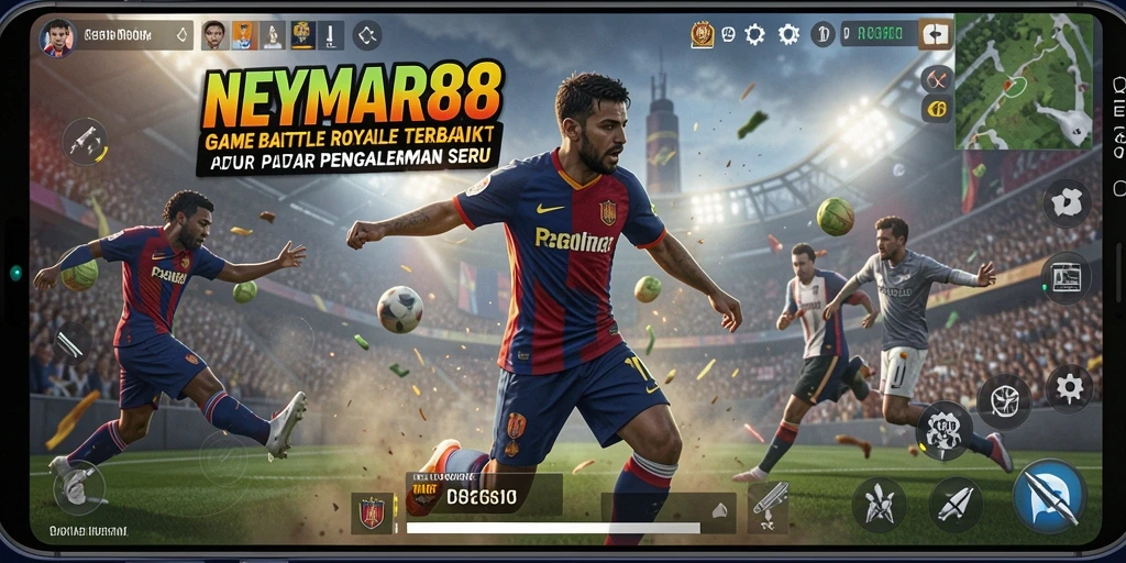 Tampilan gameplay mendebarkan dari NEYMAR88 di medan pertempuran.
