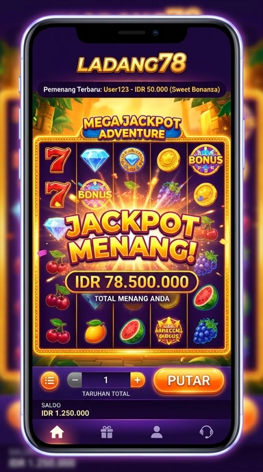 Tampilan antarmuka pengguna ladang78 yang sederhana dan intuitif.